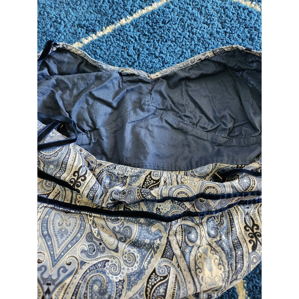 Y2k Tommy Hilfiger Suede Paisley Tank Top LG - Picture 3 of 9